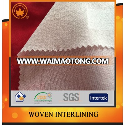 Polyester Double Dot Fusible Woven Interlining with great low price